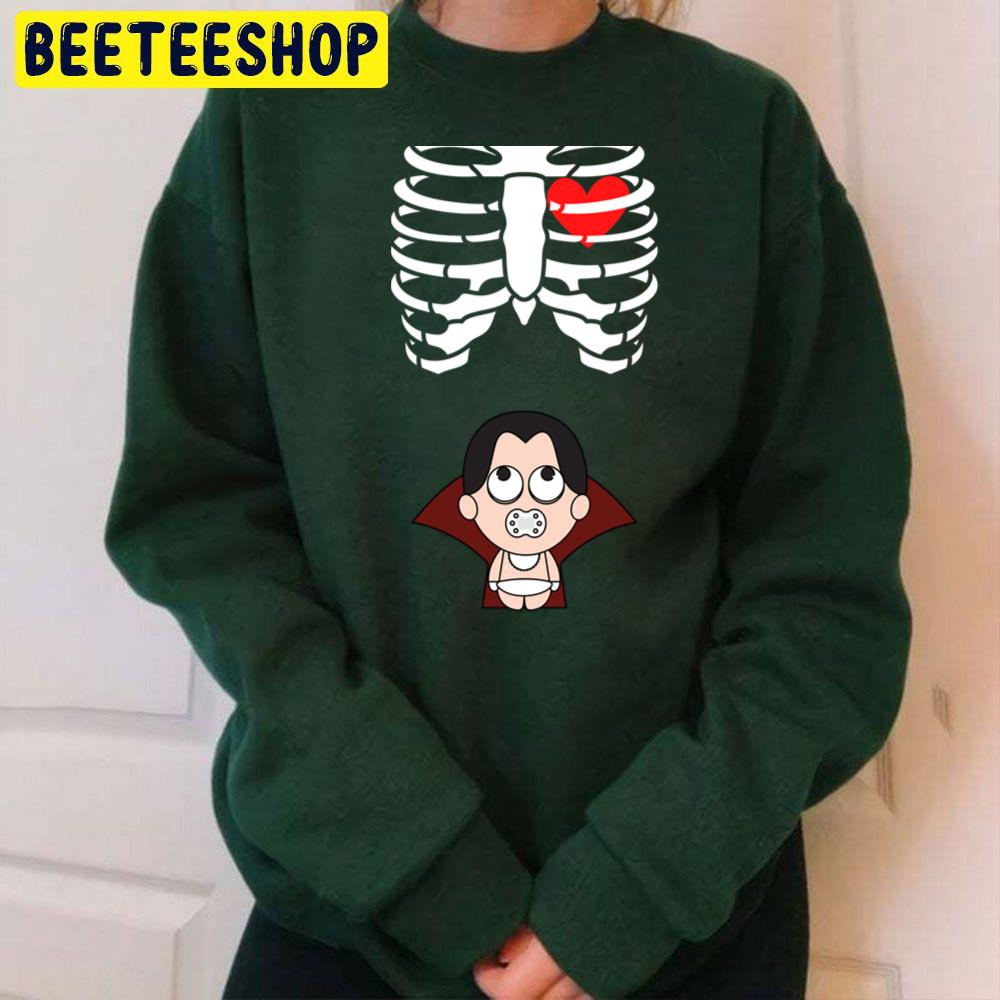 Halloweens For Pregnant Maternity Vampire Baby Trending Unisex Sweatshirt Halloweens For Pregnant Maternity Vampire Baby Trending Unisex Sweatshirt