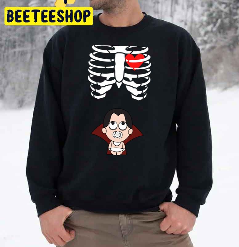 Halloweens For Pregnant Maternity Vampire Baby Trending Unisex Sweatshirt Halloweens For Pregnant Maternity Vampire Baby Trending Unisex Sweatshirt