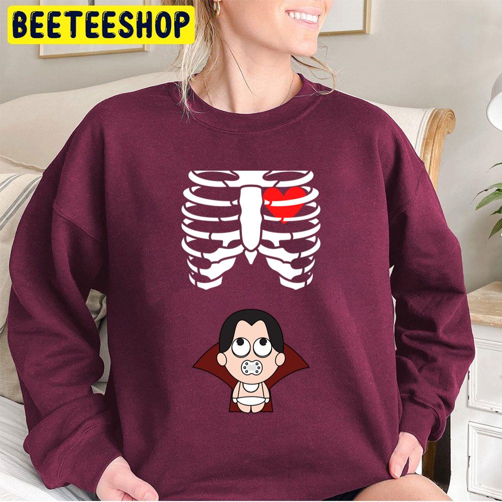 Halloweens For Pregnant Maternity Vampire Baby Trending Unisex Sweatshirt Halloweens For Pregnant Maternity Vampire Baby Trending Unisex Sweatshirt