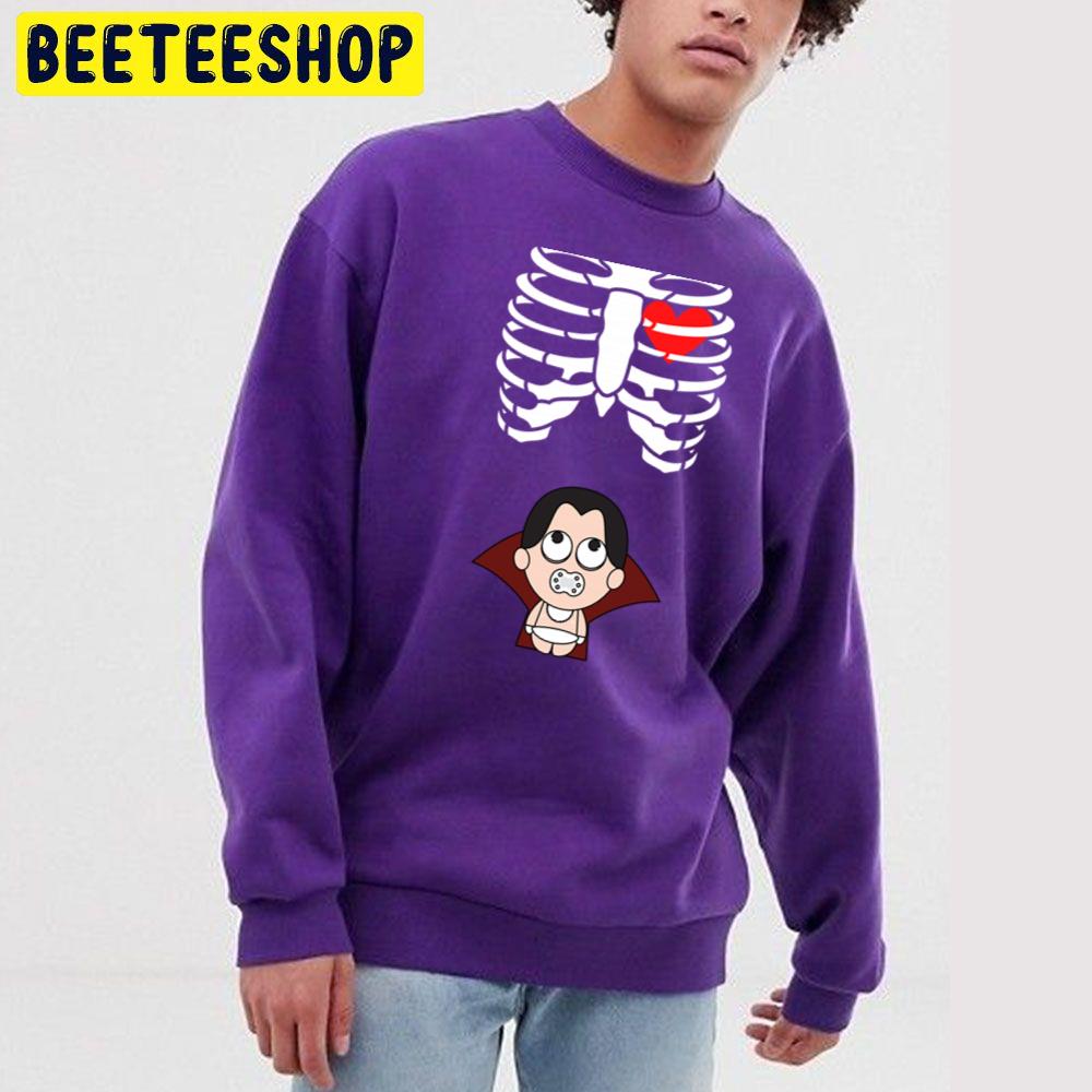 Halloweens For Pregnant Maternity Vampire Baby Trending Unisex Sweatshirt Halloweens For Pregnant Maternity Vampire Baby Trending Unisex Sweatshirt