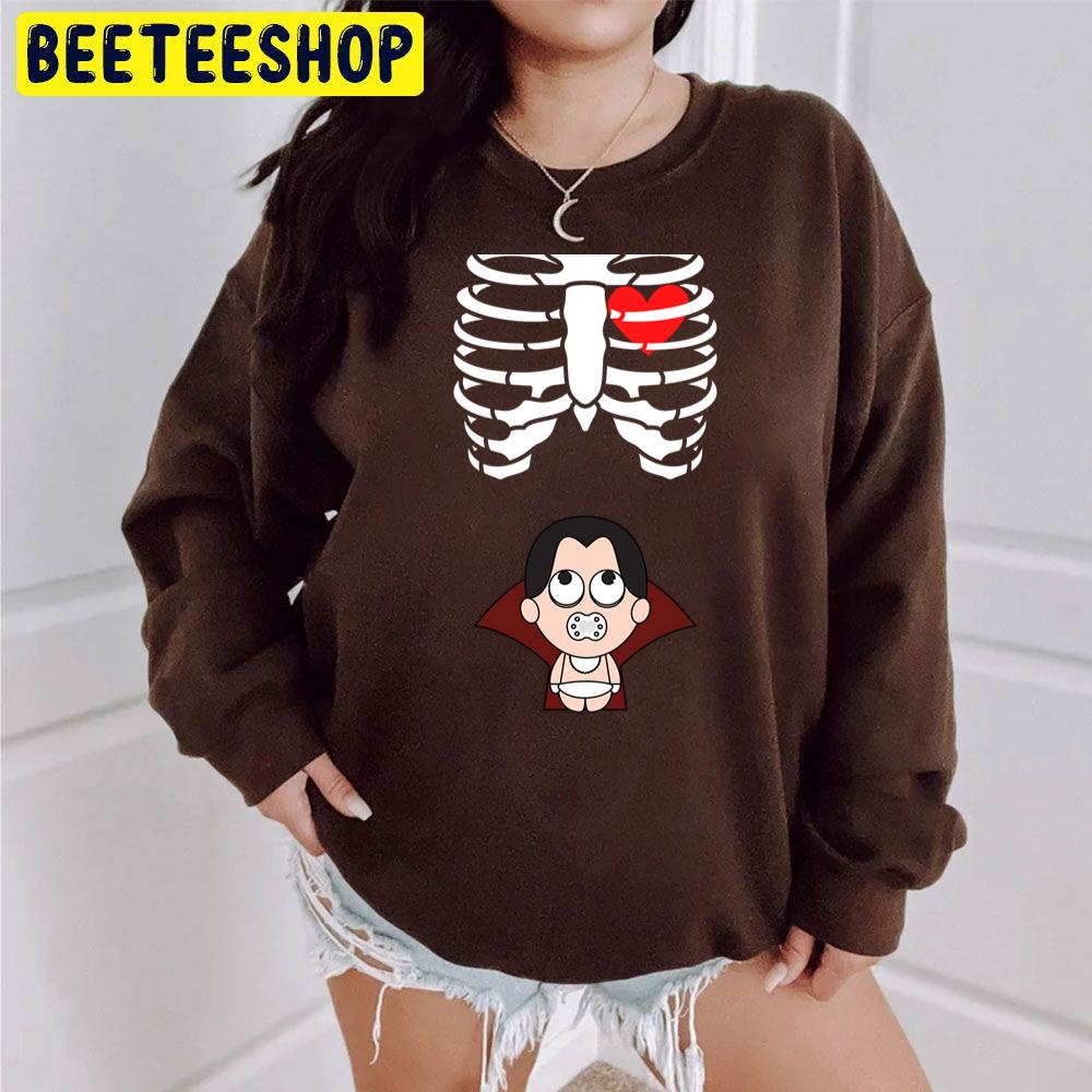 Halloweens For Pregnant Maternity Vampire Baby Trending Unisex Sweatshirt Halloweens For Pregnant Maternity Vampire Baby Trending Unisex Sweatshirt