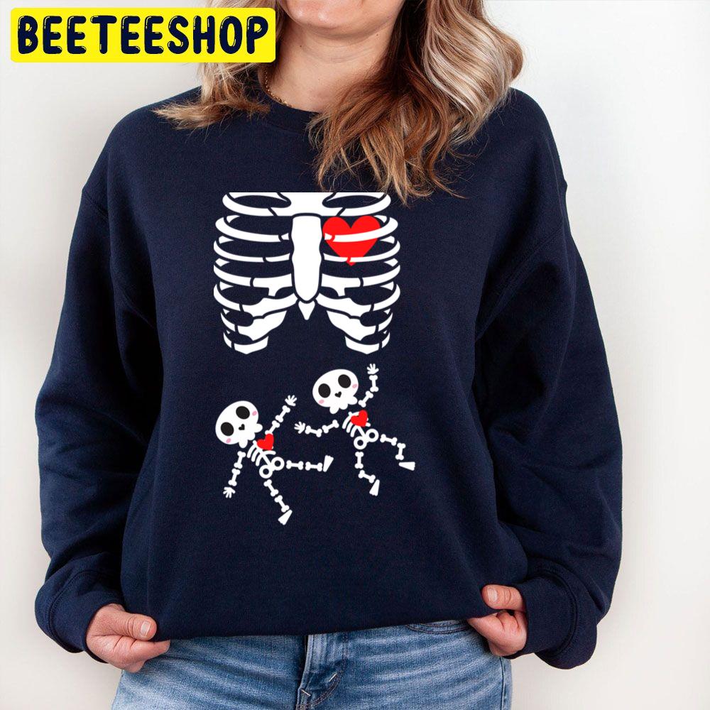 Halloweens For Pregnant Women Twins Trending Unisex Sweatshirt Halloweens For Pregnant Women Twins Trending Unisex Sweatshirt