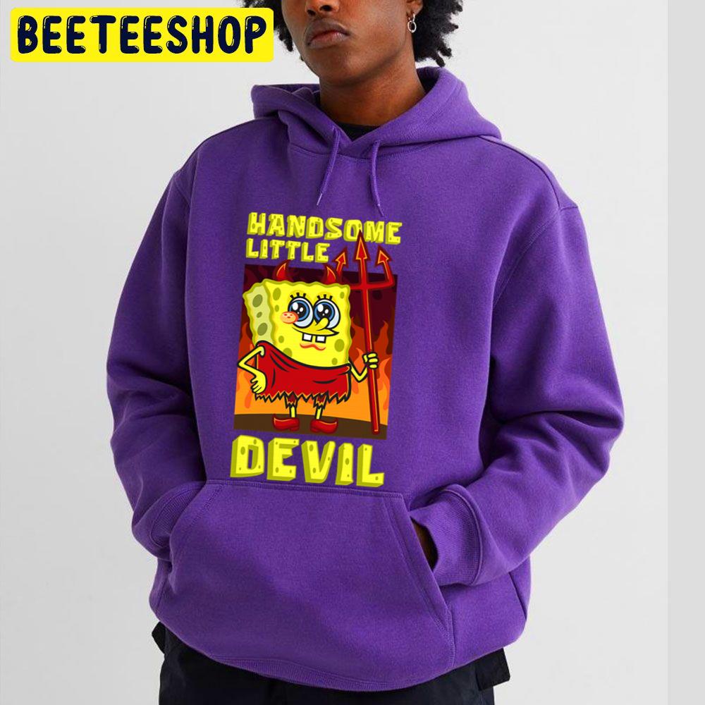 Handsome Little Devil Spongebob Halloween Unisex Hoodie Handsome Little Devil Spongebob Halloween Unisex Hoodie