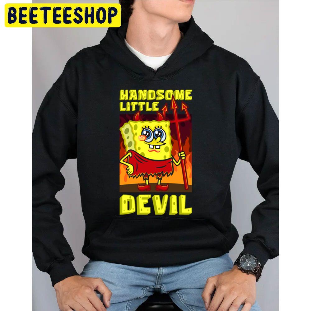 Handsome Little Devil Spongebob Halloween Unisex Hoodie Handsome Little Devil Spongebob Halloween Unisex Hoodie