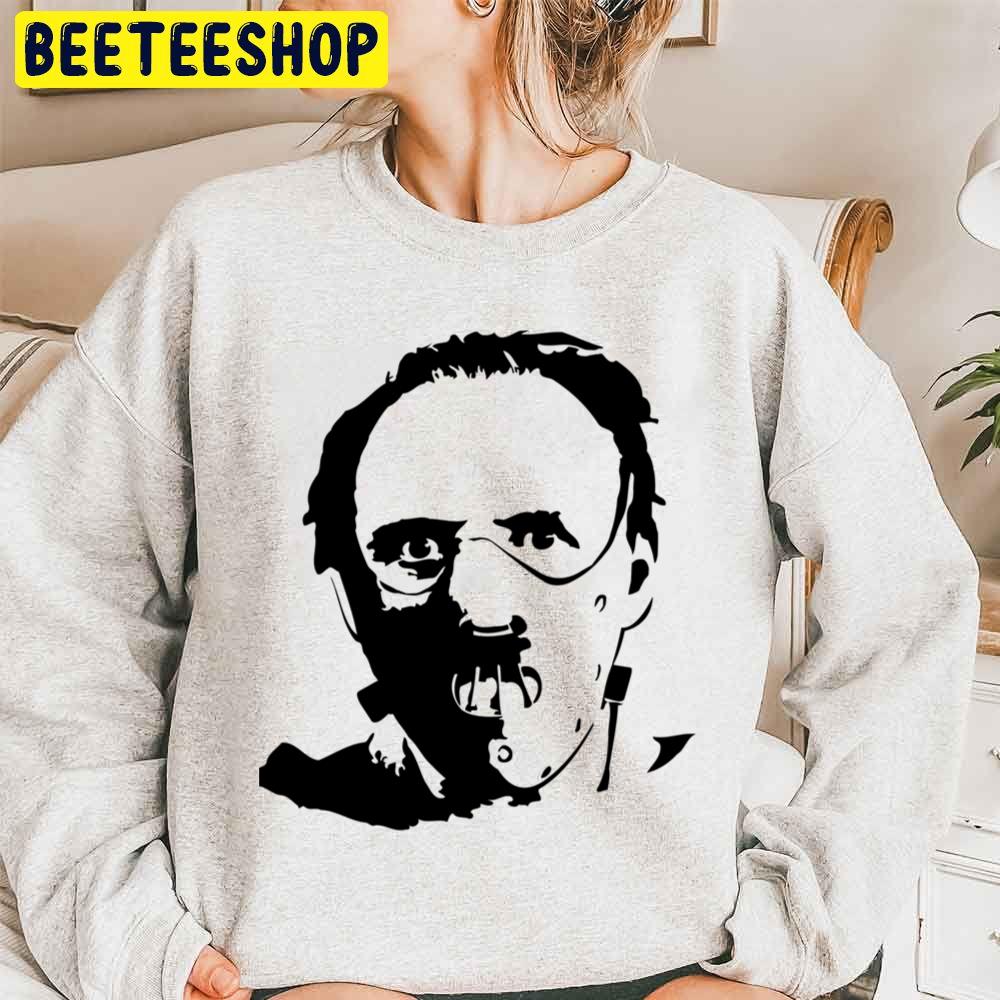Hannibal Lecter Black Art Halloween Trending Unisex Sweatshirt Hannibal Lecter Black Art Halloween Trending Unisex Sweatshirt