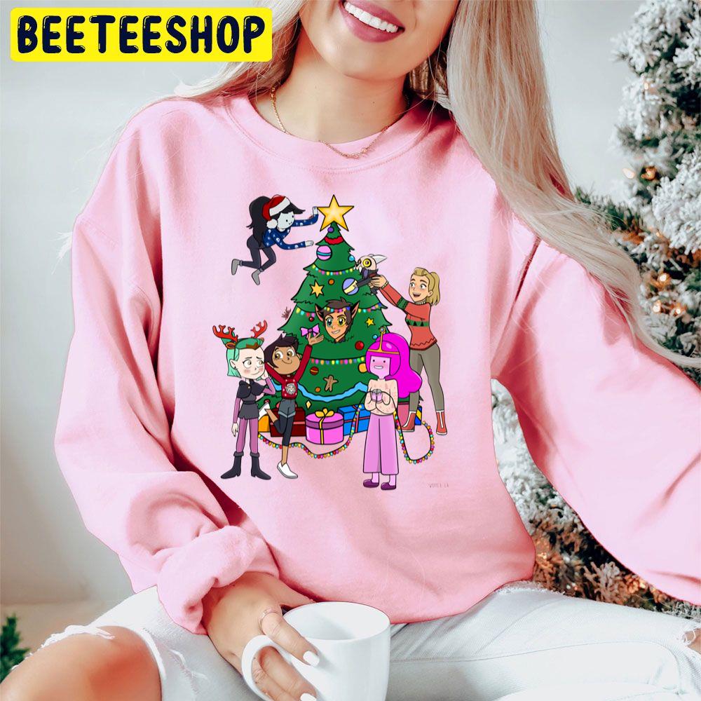 Happy Animated Christmas Trending Unisex Hoodie Happy Animated Christmas Trending Unisex Hoodie