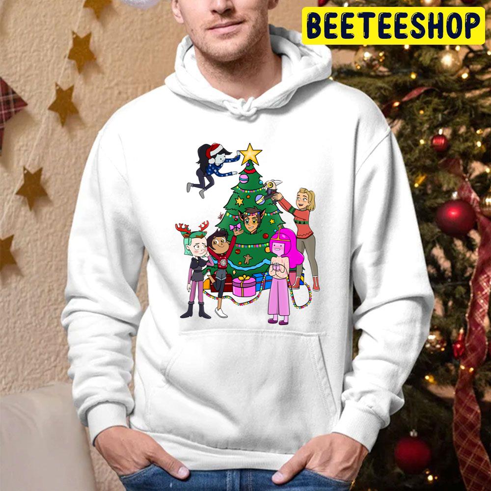 Happy Animated Christmas Trending Unisex Hoodie Happy Animated Christmas Trending Unisex Hoodie