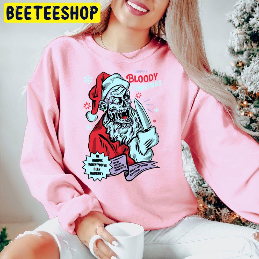 Happy Bloody Christmas Trending Unisex Hoodie Happy Bloody Christmas Trending Unisex Hoodie