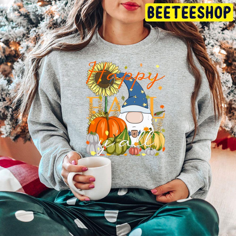 Happy Fall Y'all Gnome Pumpkin And Coffee Lover Thanksgiving Trending Unisex Hoodie Happy Fall Y'all Gnome Pumpkin And Coffee Lover Thanksgiving Trending Unisex Hoodie