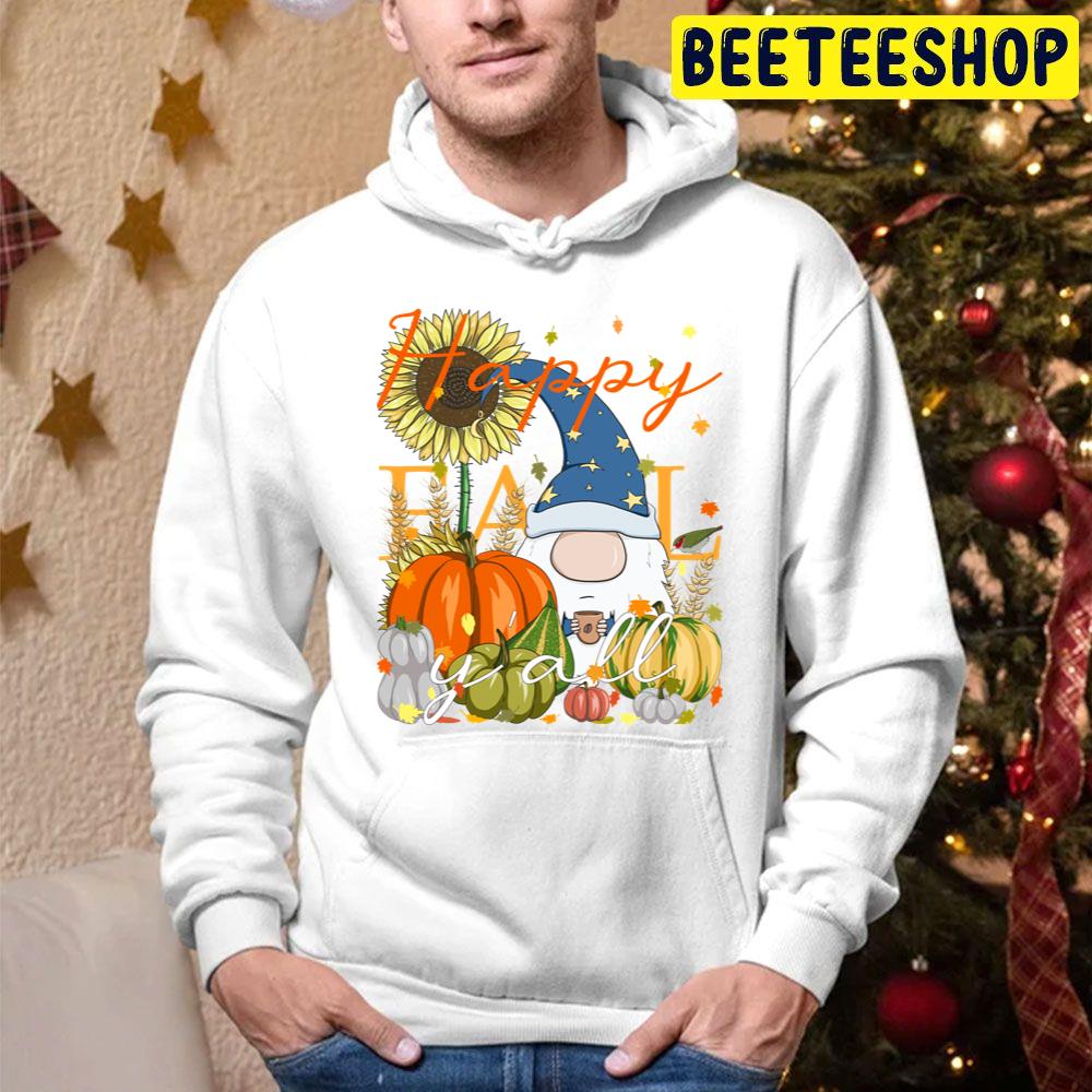 Happy Fall Y'all Gnome Pumpkin And Coffee Lover Thanksgiving Trending Unisex Hoodie Happy Fall Y'all Gnome Pumpkin And Coffee Lover Thanksgiving Trending Unisex Hoodie