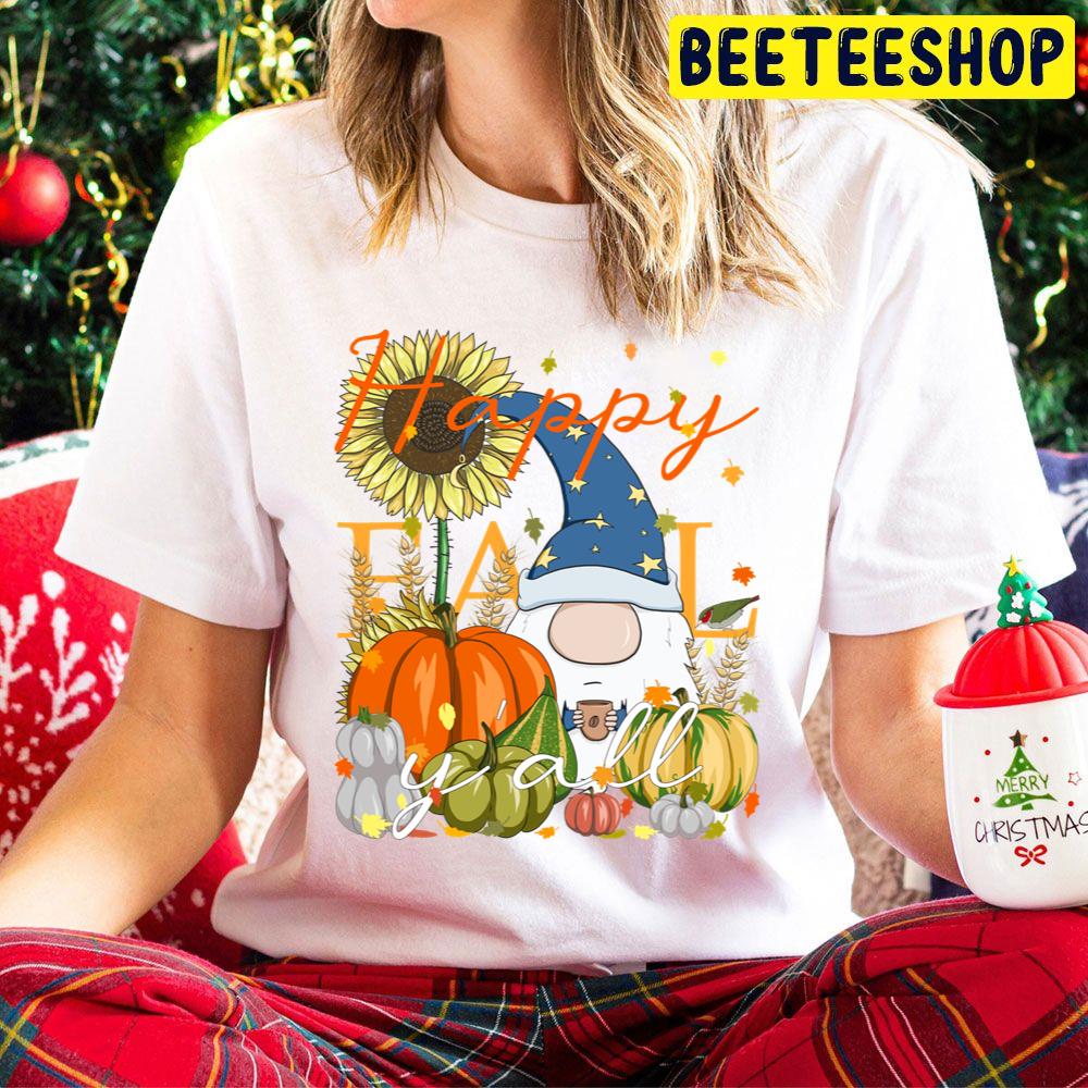 Happy Fall Y'all Gnome Pumpkin And Coffee Lover Thanksgiving Trending Unisex Hoodie Happy Fall Y'all Gnome Pumpkin And Coffee Lover Thanksgiving Trending Unisex Hoodie