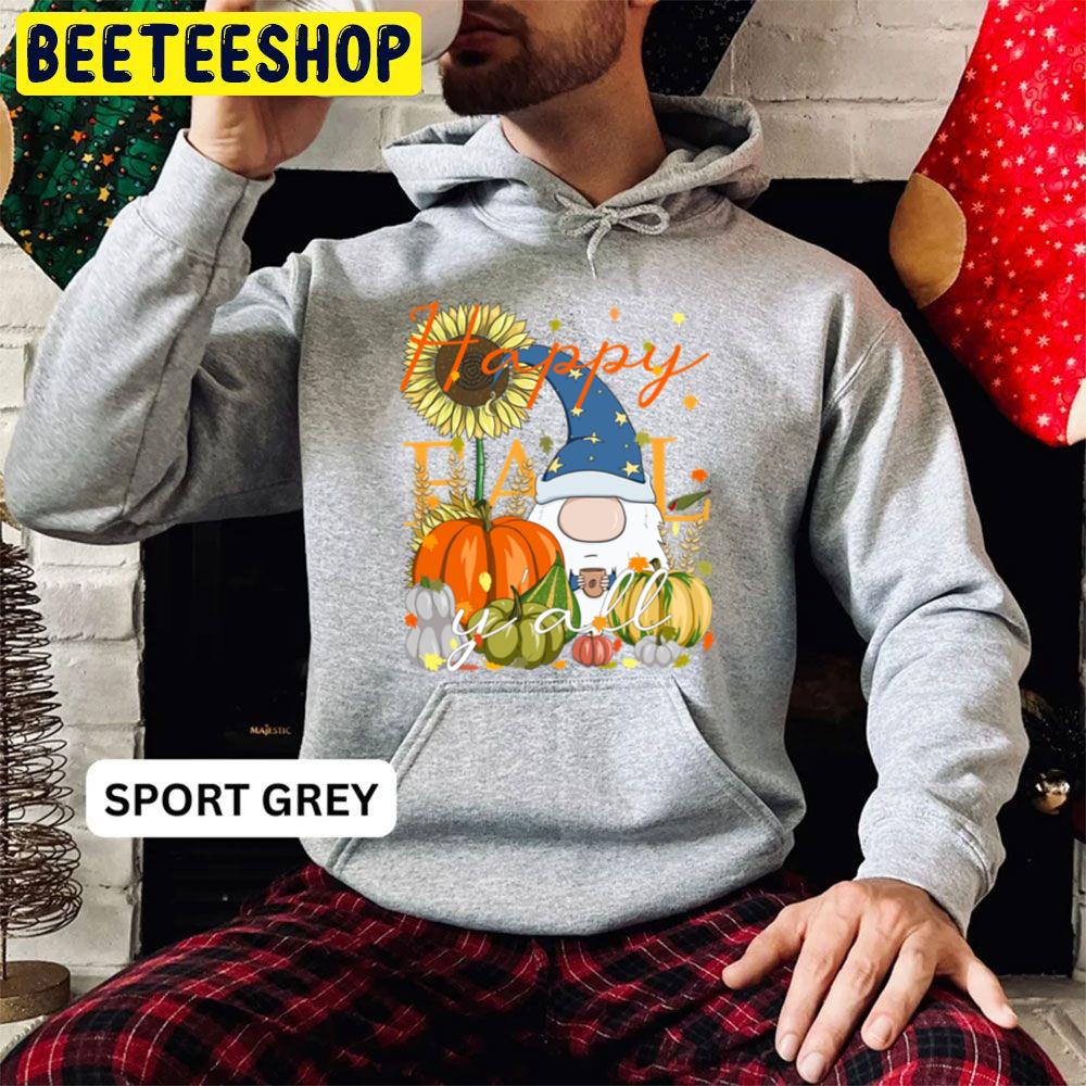 Happy Fall Y'all Gnome Pumpkin And Coffee Lover Thanksgiving Trending Unisex Hoodie Happy Fall Y'all Gnome Pumpkin And Coffee Lover Thanksgiving Trending Unisex Hoodie