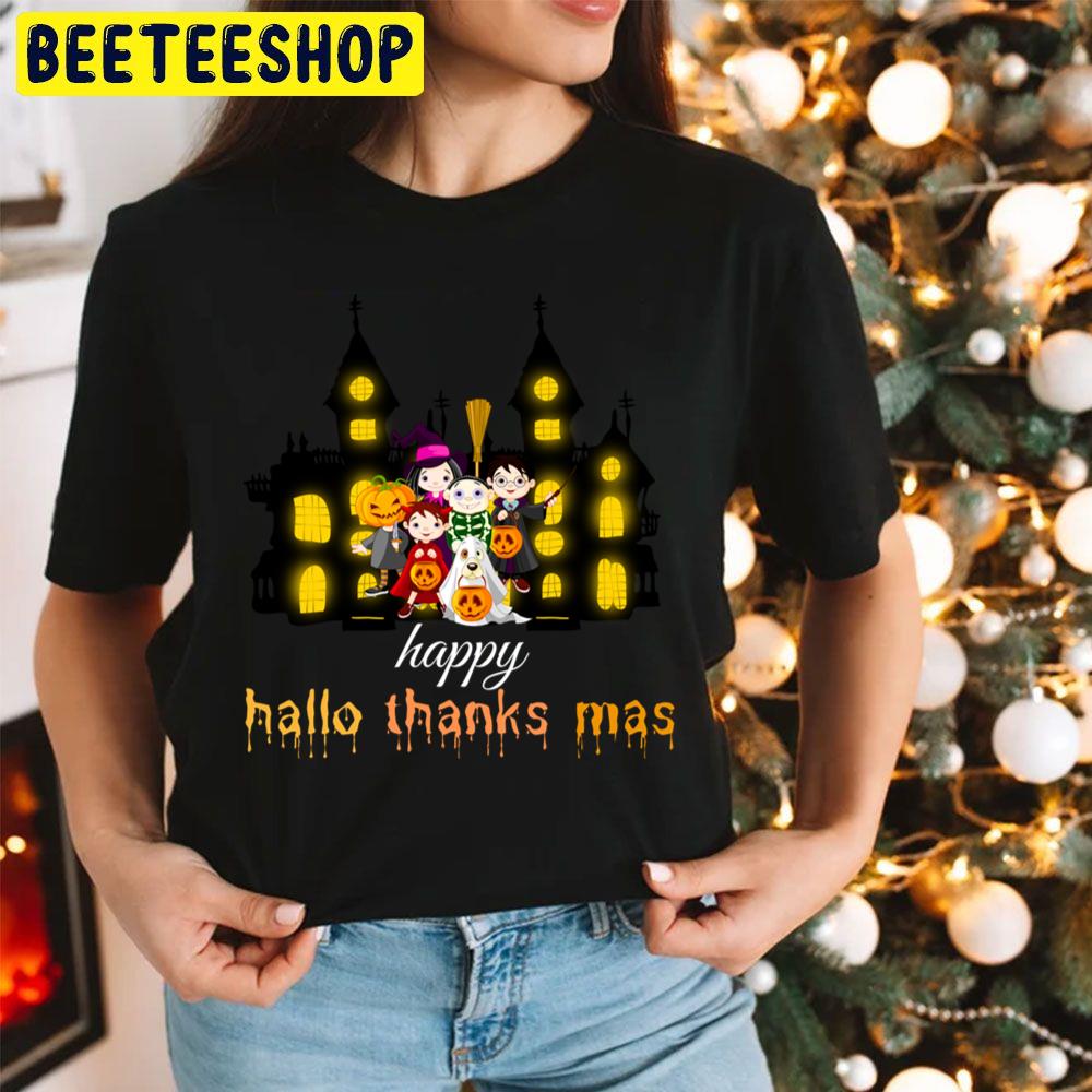 Happy Hallothankmas In Night Trending Unisex Hoodie Happy Hallothankmas In Night Trending Unisex Hoodie