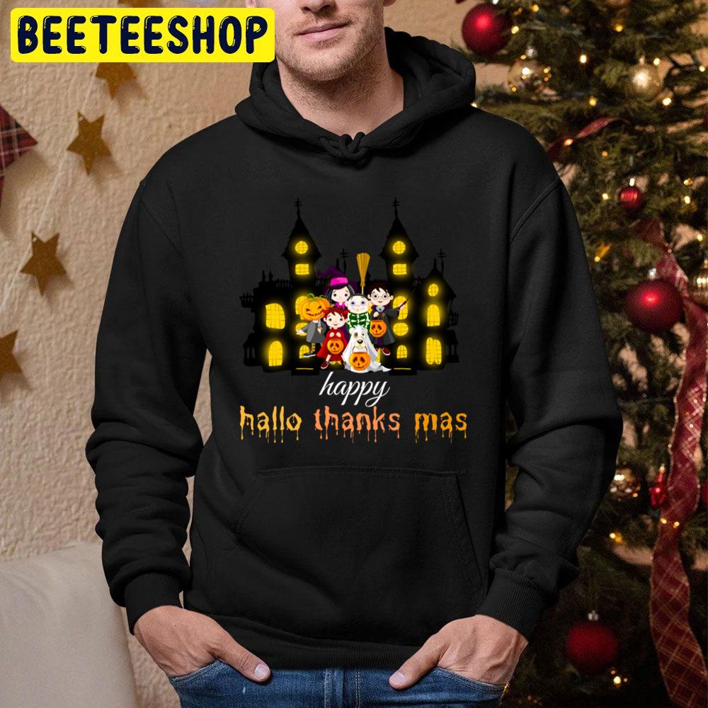 Happy Hallothankmas In Night Trending Unisex Hoodie Happy Hallothankmas In Night Trending Unisex Hoodie