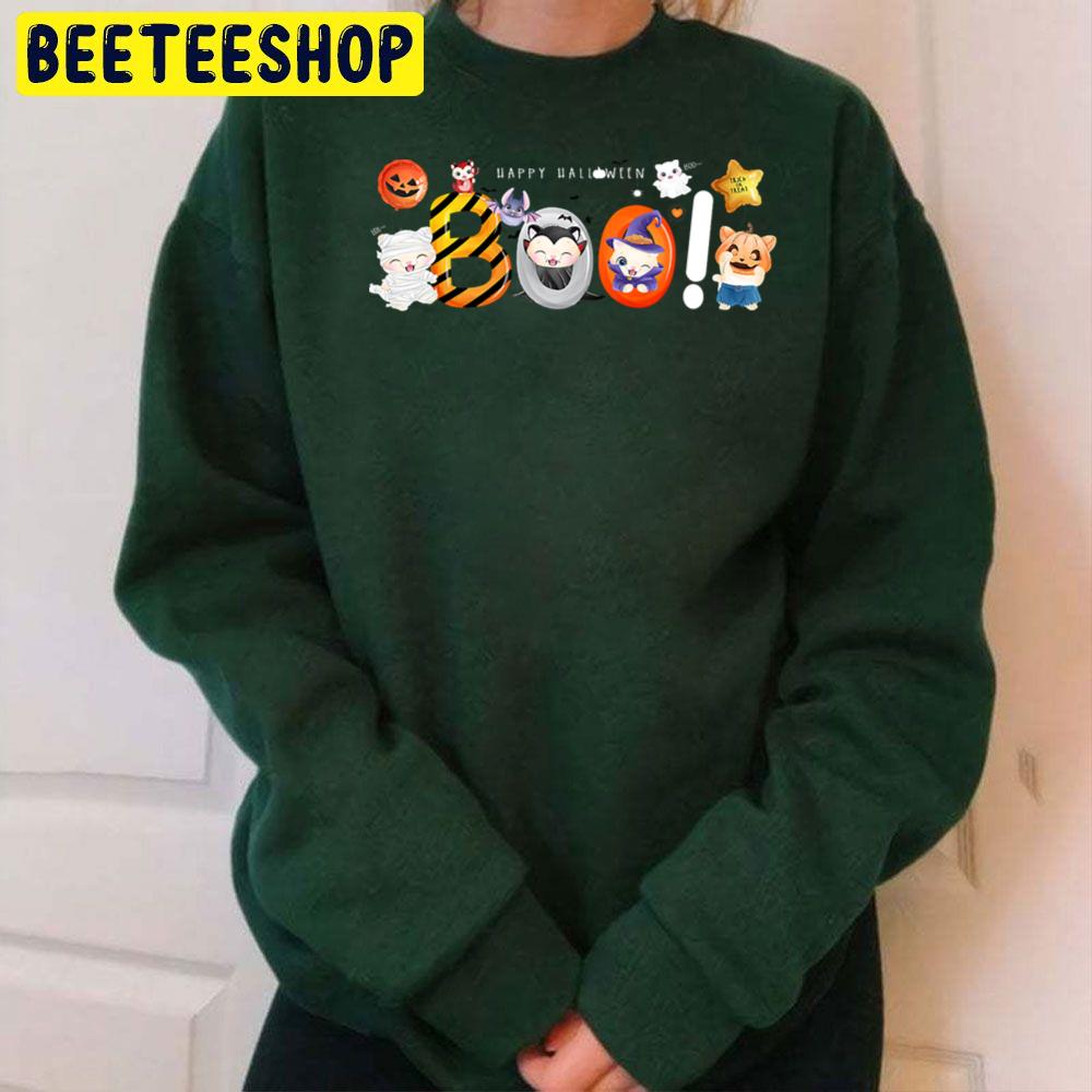 Happy Halloween Boo Cat Trending Unisex Sweatshirt Happy Halloween Boo Cat Trending Unisex Sweatshirt