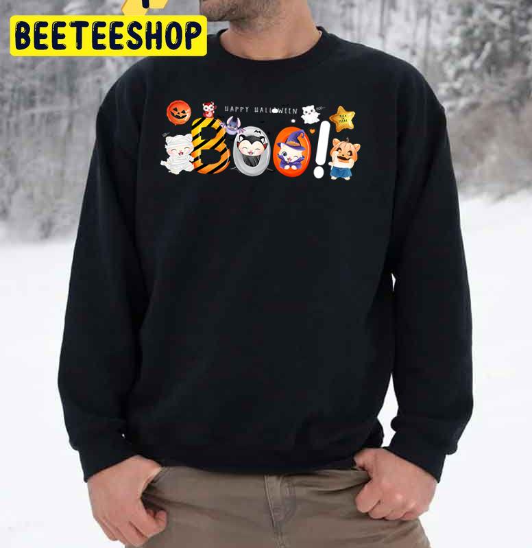 Happy Halloween Boo Cat Trending Unisex Sweatshirt Happy Halloween Boo Cat Trending Unisex Sweatshirt