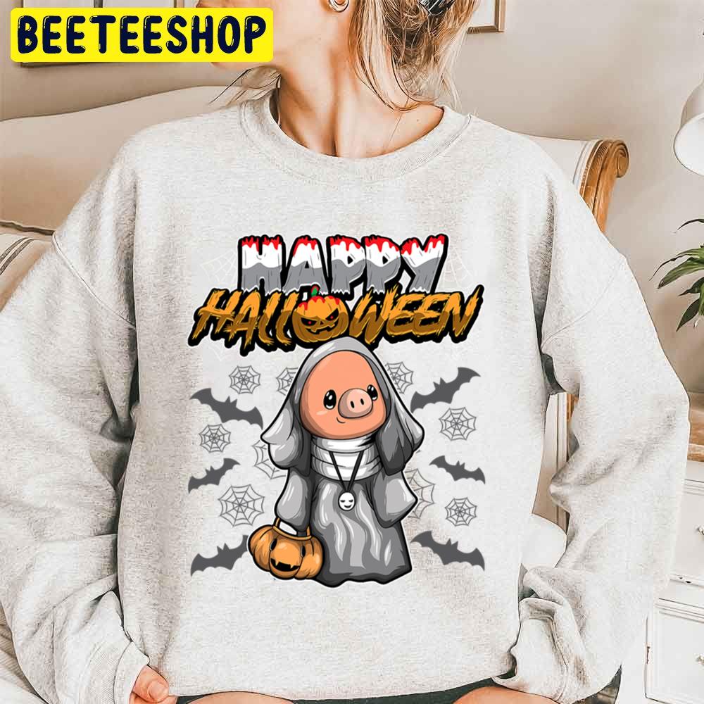 Happy Halloween Disguised Pig Piglet Unisex Sweatshirt Happy Halloween Disguised Pig Piglet Unisex Sweatshirt