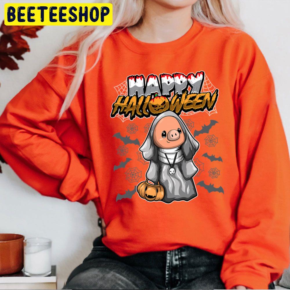 Happy Halloween Disguised Pig Piglet Unisex Sweatshirt Happy Halloween Disguised Pig Piglet Unisex Sweatshirt