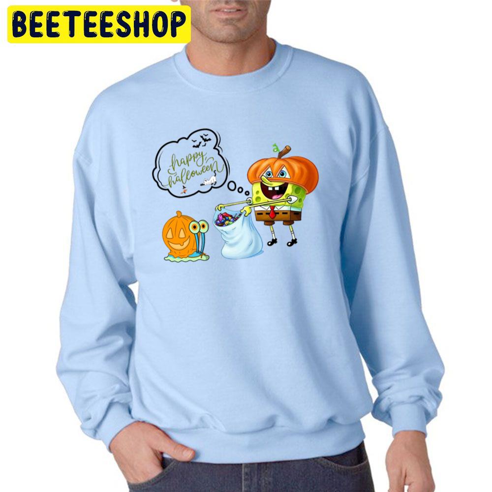 Happy Halloween Spongebob Squarepants Candy Gary Pumpkin Unisex Sweatshirt Happy Halloween Spongebob Squarepants Candy Gary Pumpkin Unisex Sweatshirt