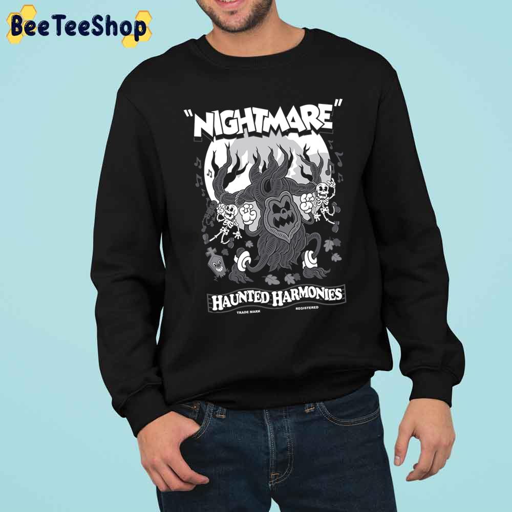 Haunted Harmonies Vintage Cartoon Halloween Creepy Cute Goth Horror Unisex Sweatshirt Haunted Harmonies Vintage Cartoon Halloween Creepy Cute Goth Horror Unisex Sweatshirt