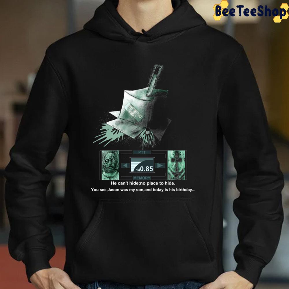 He Can't Hide No Place To Hide Metal Gear Jason Halloween Trending Unisex Sweatshirt He Can't Hide No Place To Hide Metal Gear Jason Halloween Trending Unisex Sweatshirt