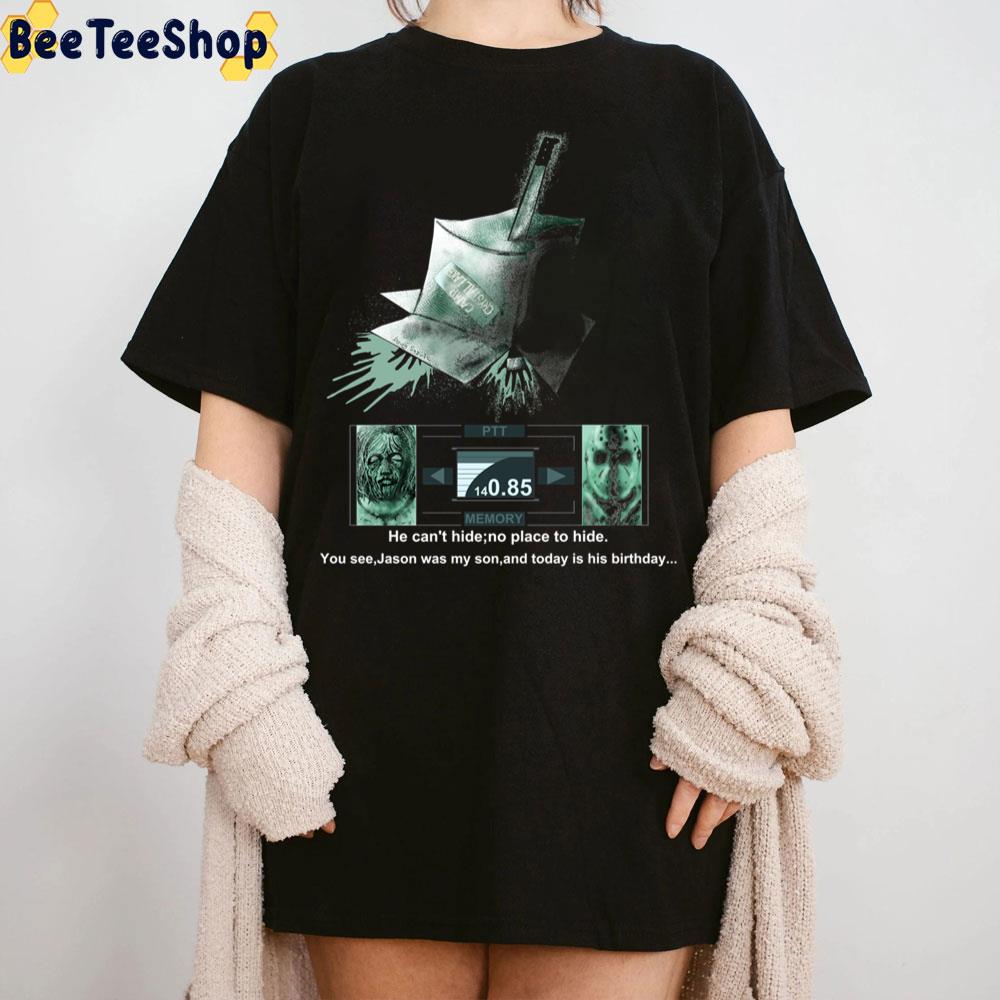 He Can't Hide No Place To Hide Metal Gear Jason Halloween Trending Unisex Sweatshirt He Can't Hide No Place To Hide Metal Gear Jason Halloween Trending Unisex Sweatshirt