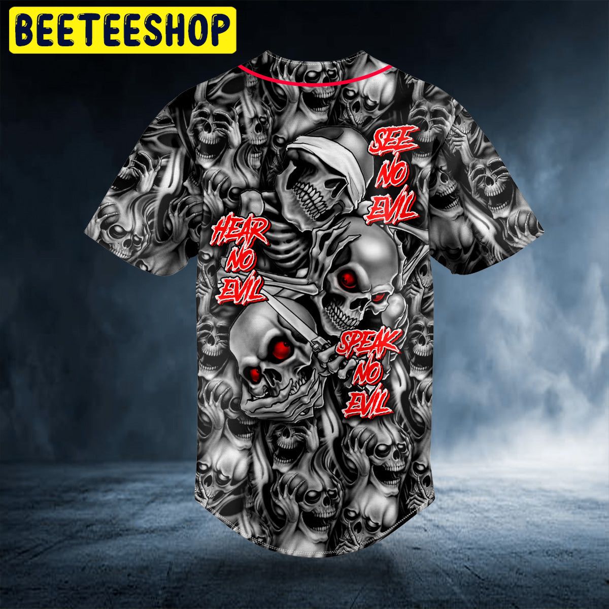 Hear No Evil See No Evil Speak No Evil Custom Trending Baseball Jersey Hear No Evil See No Evil Speak No Evil Custom Trending Baseball Jersey