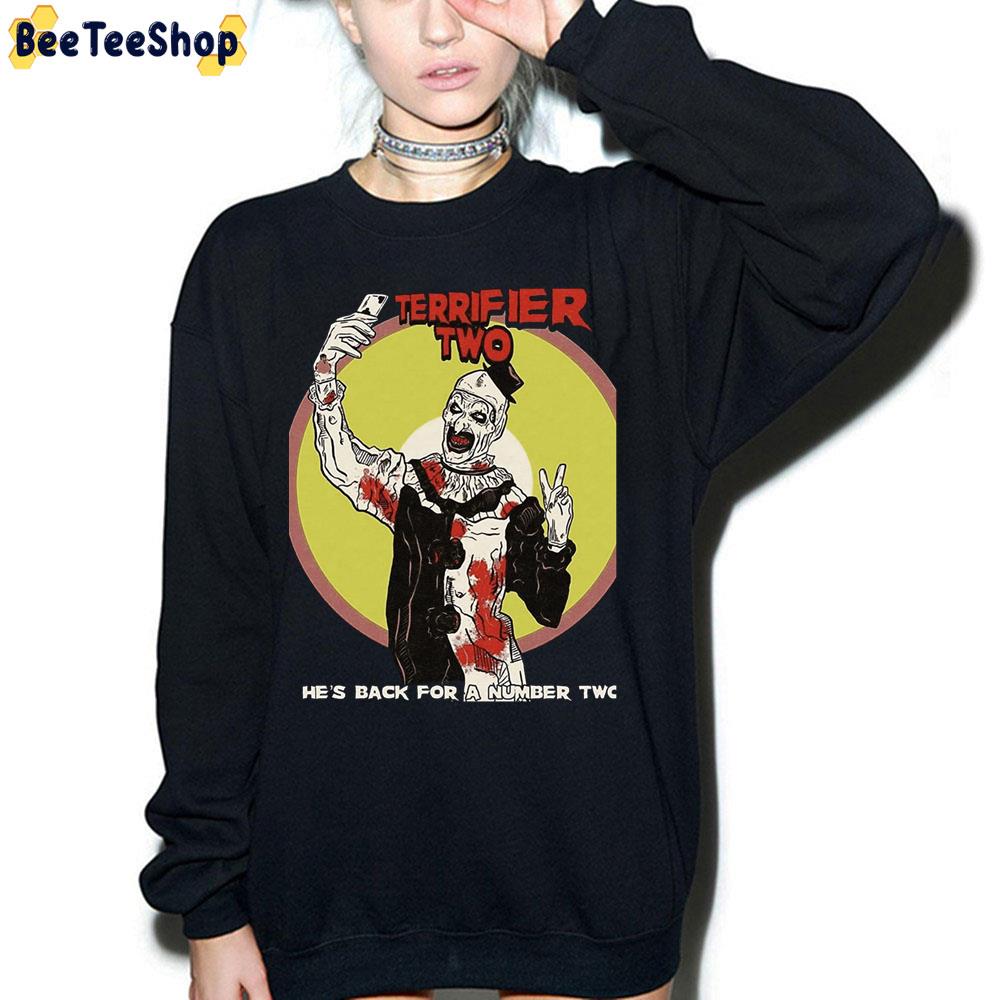 He's Cack For A Number Two Terrifier 2 Halloween Trending Unisex Sweatshirt He's Cack For A Number Two Terrifier 2 Halloween Trending Unisex Sweatshirt