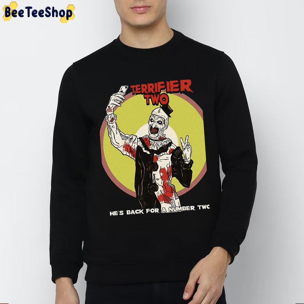 He's Cack For A Number Two Terrifier 2 Halloween Trending Unisex Sweatshirt He's Cack For A Number Two Terrifier 2 Halloween Trending Unisex Sweatshirt