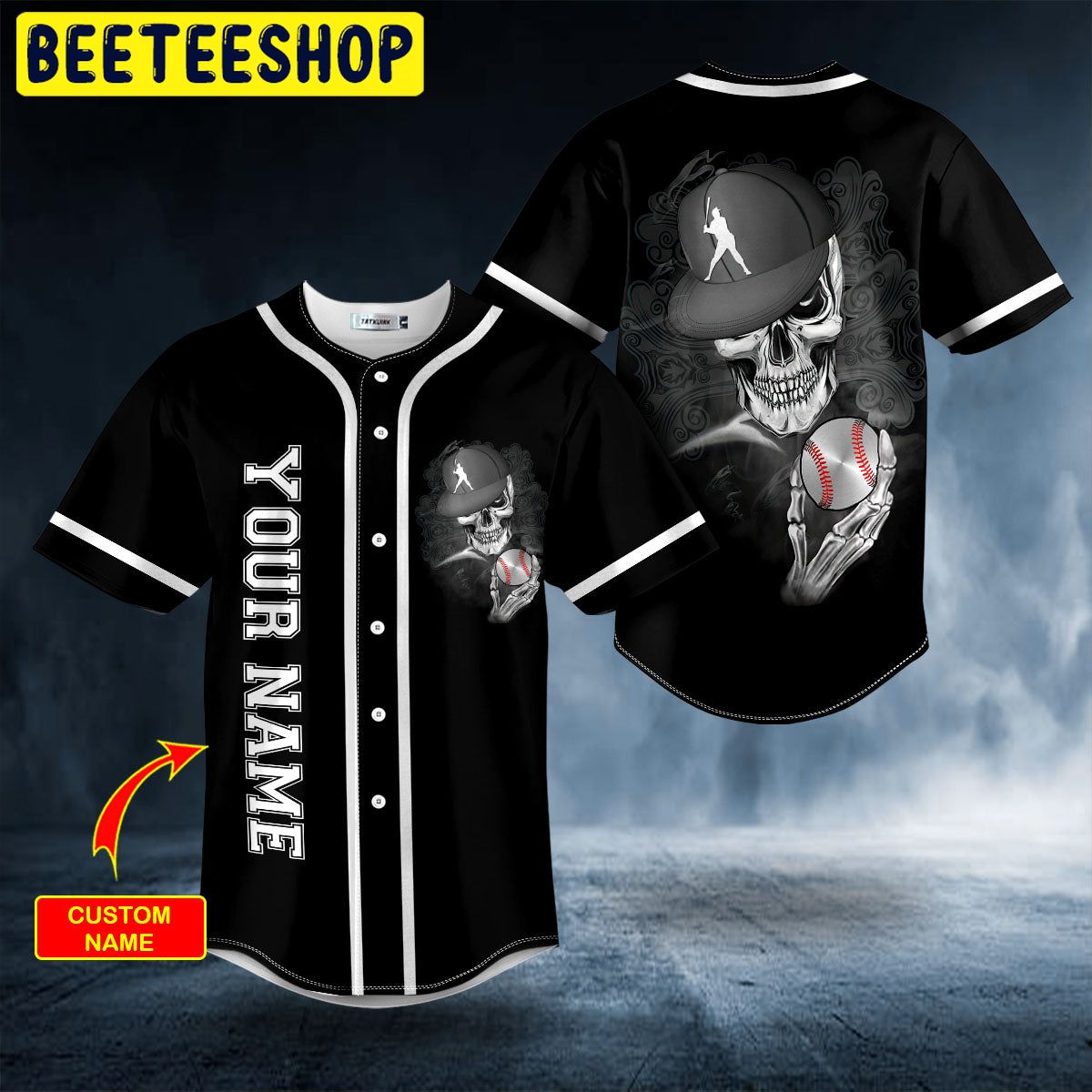 Hippie Soul Baseball Skull Custom Trending Baseball Jersey Hippie Soul Baseball Skull Custom Trending Baseball Jersey
