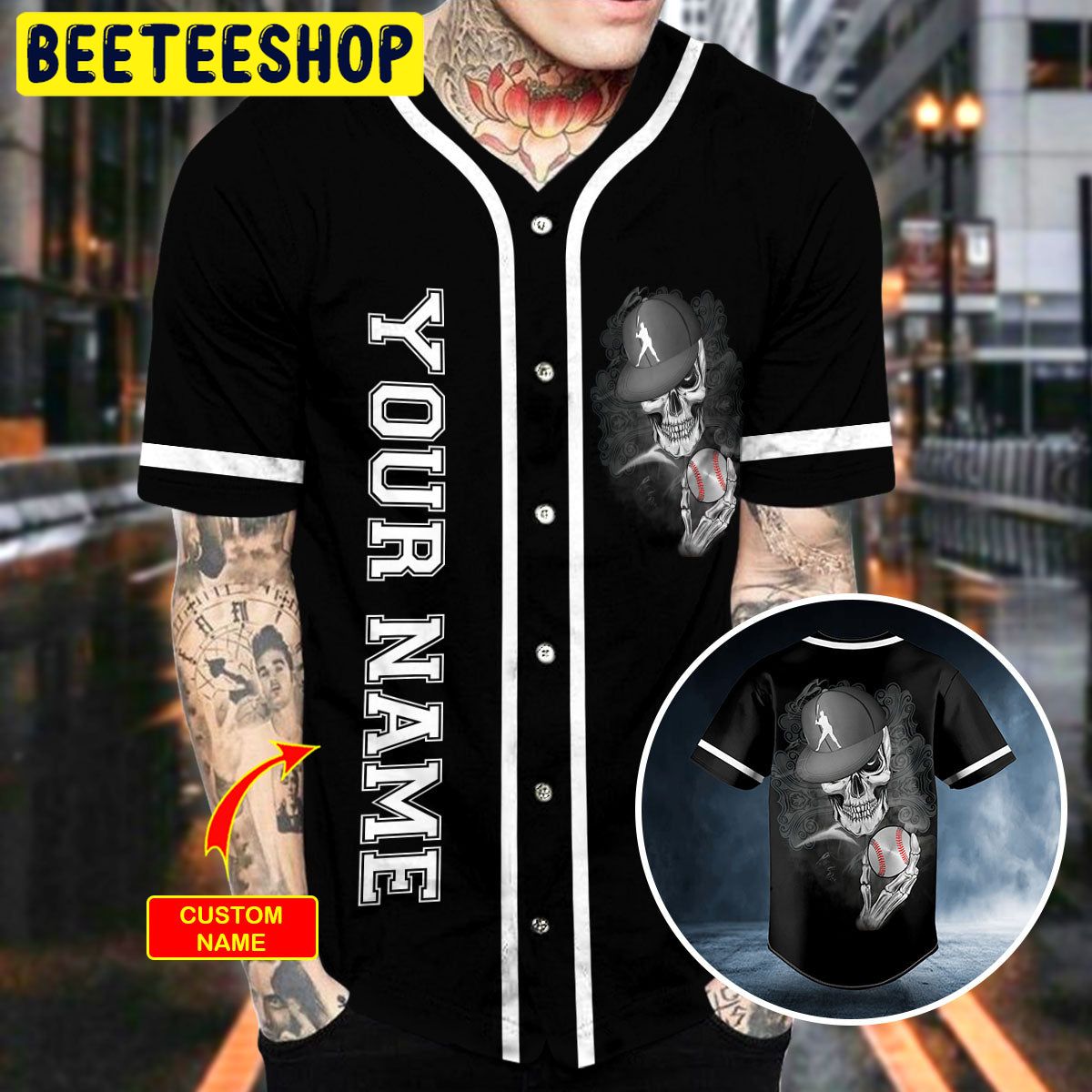 Hippie Soul Baseball Skull Custom Trending Baseball Jersey Hippie Soul Baseball Skull Custom Trending Baseball Jersey