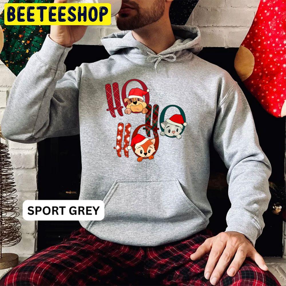 Ho Ho Ho Animal Cute Dogs And Cats Christmas Trending Unisex Hoodie Ho Ho Ho Animal Cute Dogs And Cats Christmas Trending Unisex Hoodie