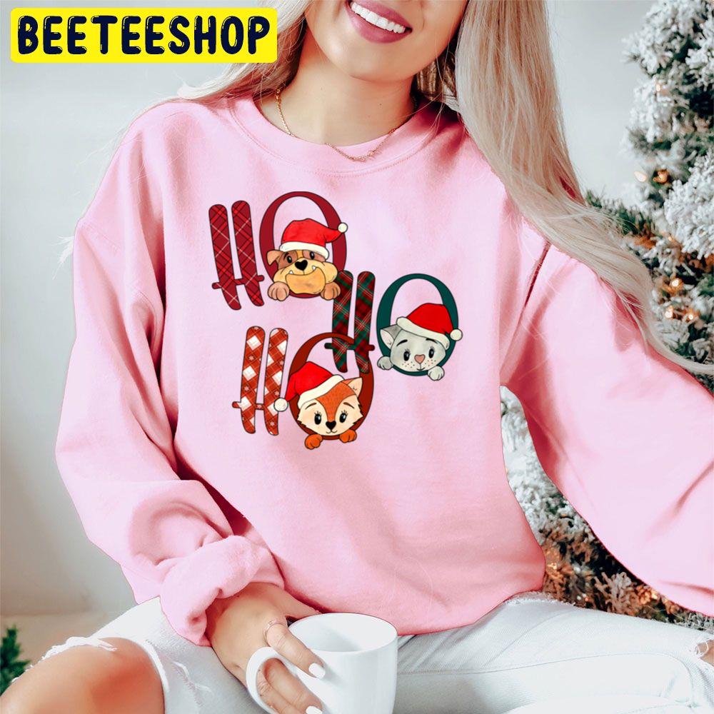 Ho Ho Ho Animal Cute Dogs And Cats Christmas Trending Unisex Hoodie Ho Ho Ho Animal Cute Dogs And Cats Christmas Trending Unisex Hoodie