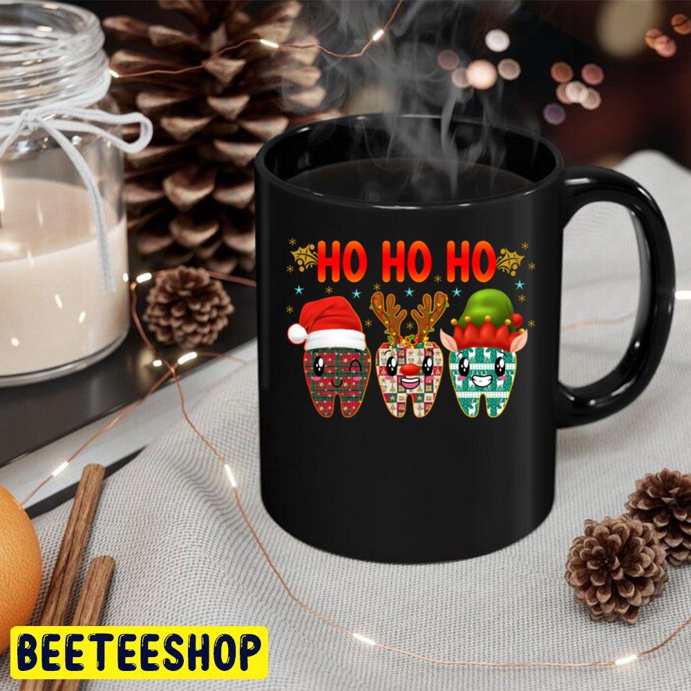 Ho Ho Ho Christmas Dental Crew Dentist Group Matching Trending Unisex Hoodie Ho Ho Ho Christmas Dental Crew Dentist Group Matching Trending Unisex Hoodie