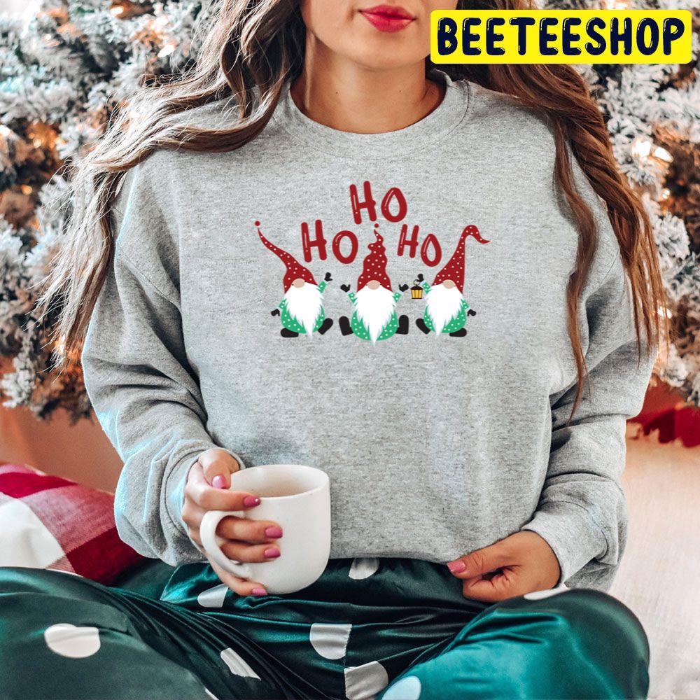 Ho Ho Ho Christmas Gnomes Trending Unisex Hoodie Ho Ho Ho Christmas Gnomes Trending Unisex Hoodie