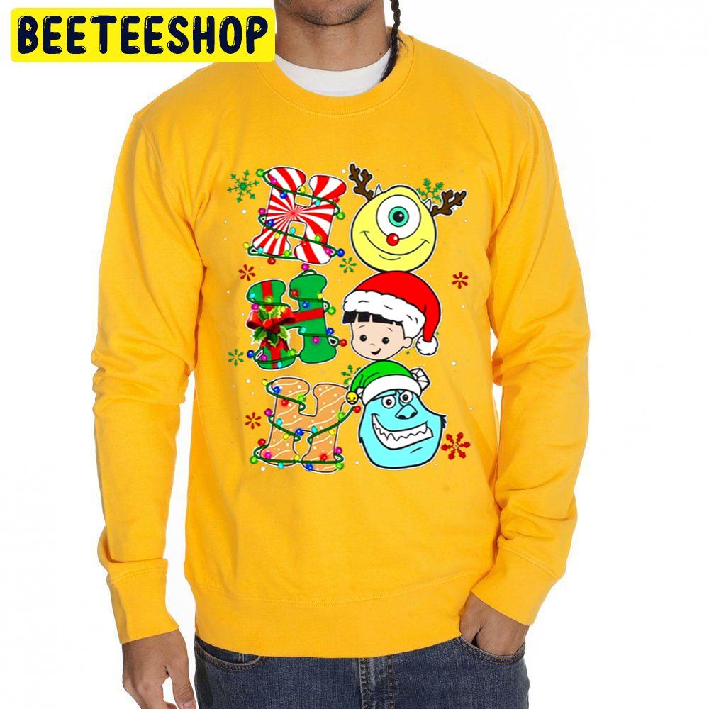 Ho Ho Ho Monster Inc Christmas Trending Unisex Sweatshirt Ho Ho Ho Monster Inc Christmas Trending Unisex Sweatshirt