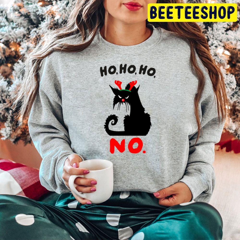 Ho Ho Ho No Cat Christmas Trending Unisex Hoodie Ho Ho Ho No Cat Christmas Trending Unisex Hoodie
