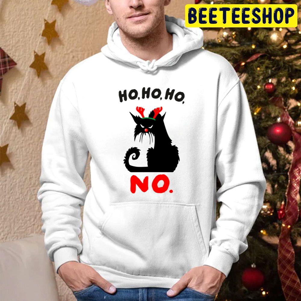 Ho Ho Ho No Cat Christmas Trending Unisex Hoodie Ho Ho Ho No Cat Christmas Trending Unisex Hoodie