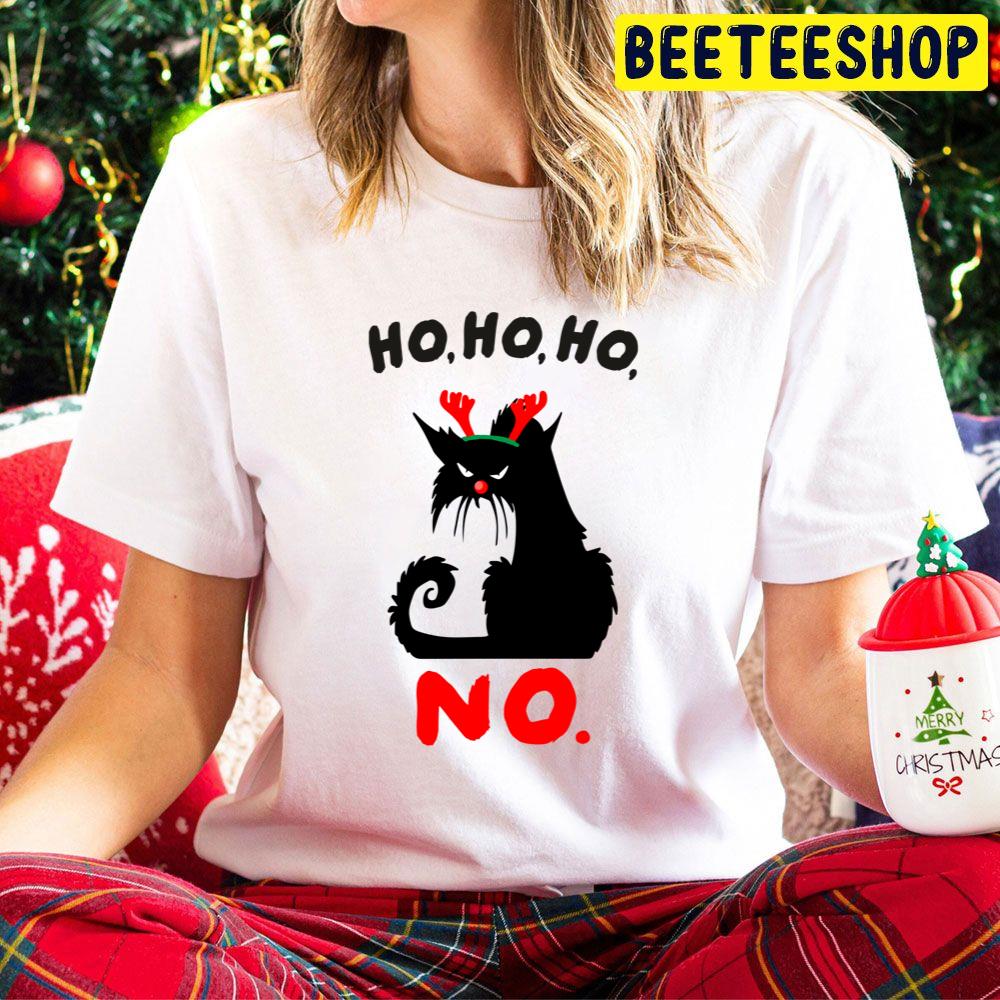 Ho Ho Ho No Cat Christmas Trending Unisex Hoodie Ho Ho Ho No Cat Christmas Trending Unisex Hoodie