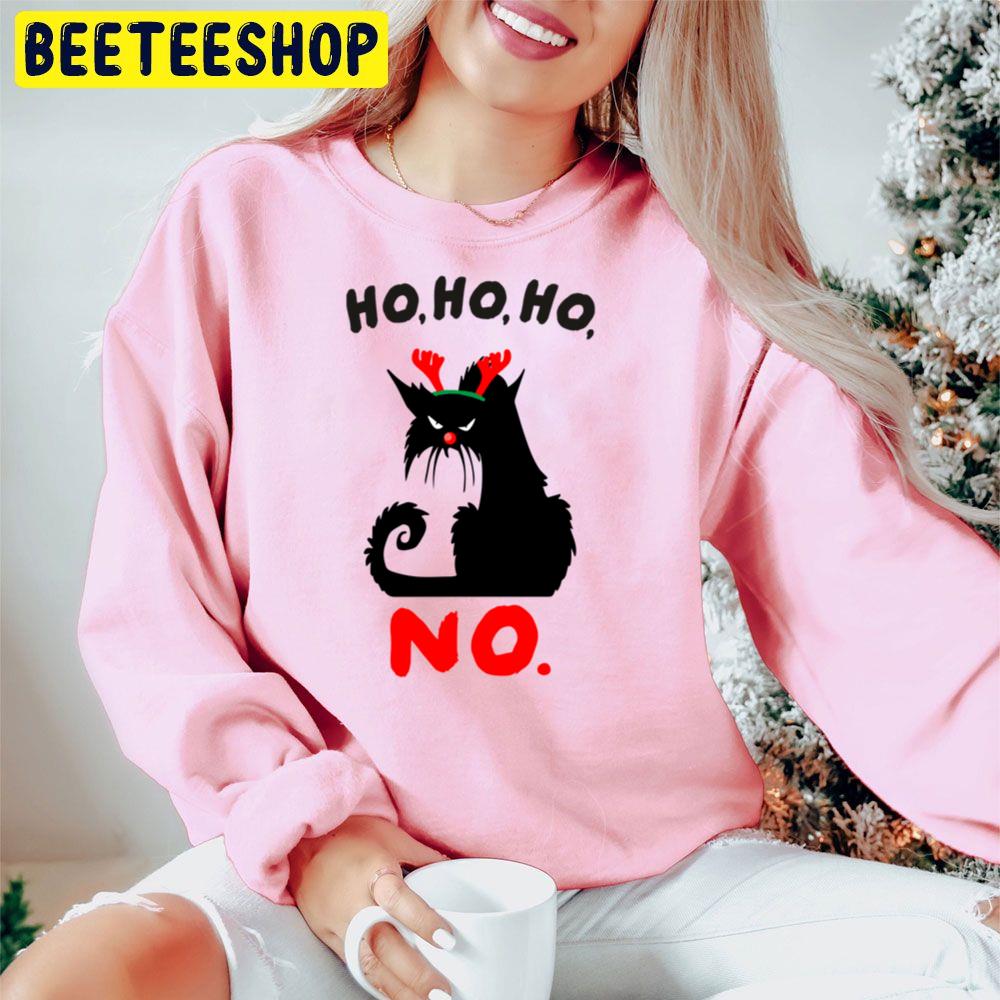 Ho Ho Ho No Cat Christmas Trending Unisex Hoodie Ho Ho Ho No Cat Christmas Trending Unisex Hoodie