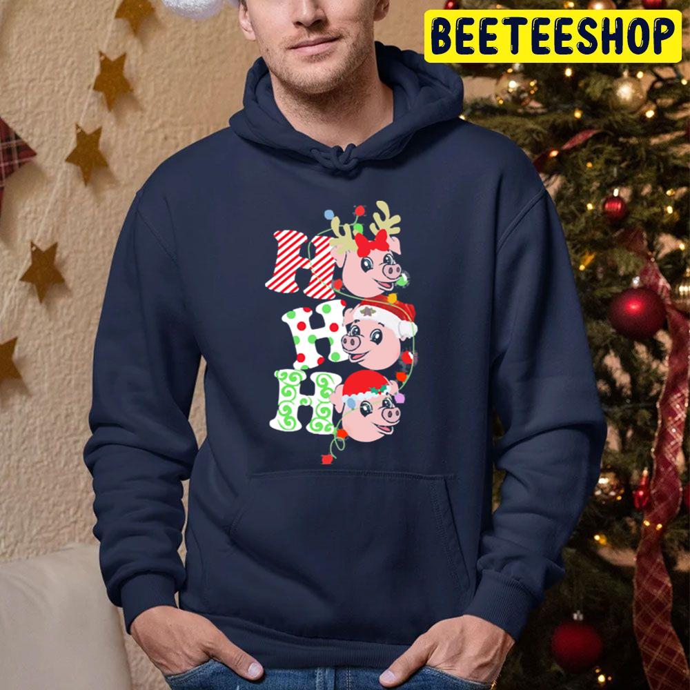 Ho Ho Ho Pig Christmas Trending Unisex Hoodie Ho Ho Ho Pig Christmas Trending Unisex Hoodie