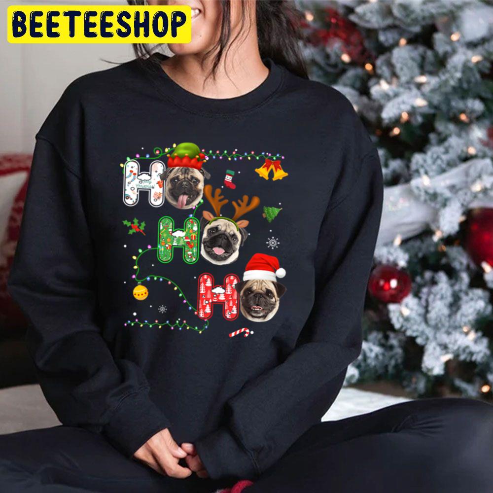 Ho Ho Ho Pug Dog Christmas Trending Unisex Hoodie Ho Ho Ho Pug Dog Christmas Trending Unisex Hoodie