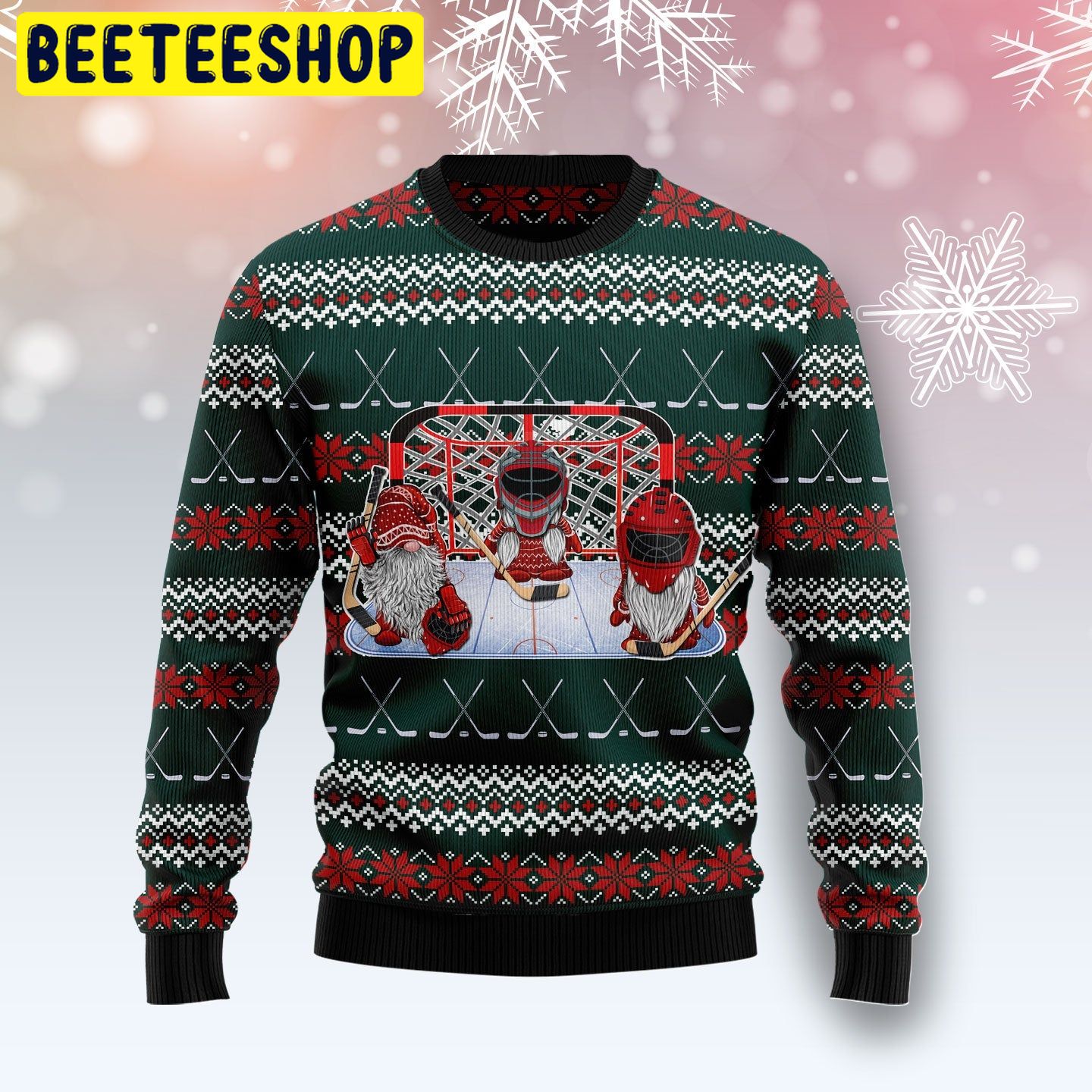 Hockey Gomies Trending Ugly Christmas Sweatshirt Hockey Gomies Trending Ugly Christmas Sweatshirt