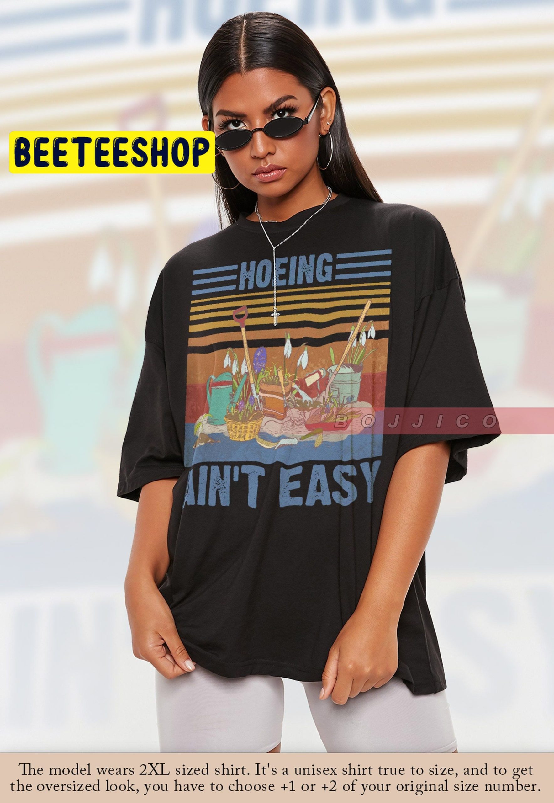 Hoeing Aint Easy Gardener Pun Joke Trending Unisex T-Shirt Hoeing Aint Easy Gardener Pun Joke Trending Unisex T-Shirt