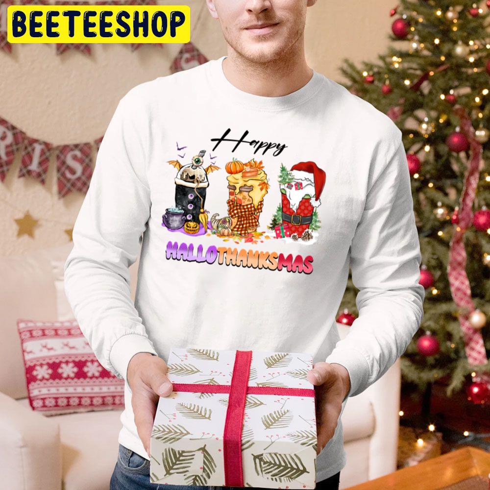 Holiday Mashup Fall Coffee Cup Scary Pumpkin And Santa Happy Hallothankmas Trending Unisex Hoodie Holiday Mashup Fall Coffee Cup Scary Pumpkin And Santa Happy Hallothankmas Trending Unisex Hoodie