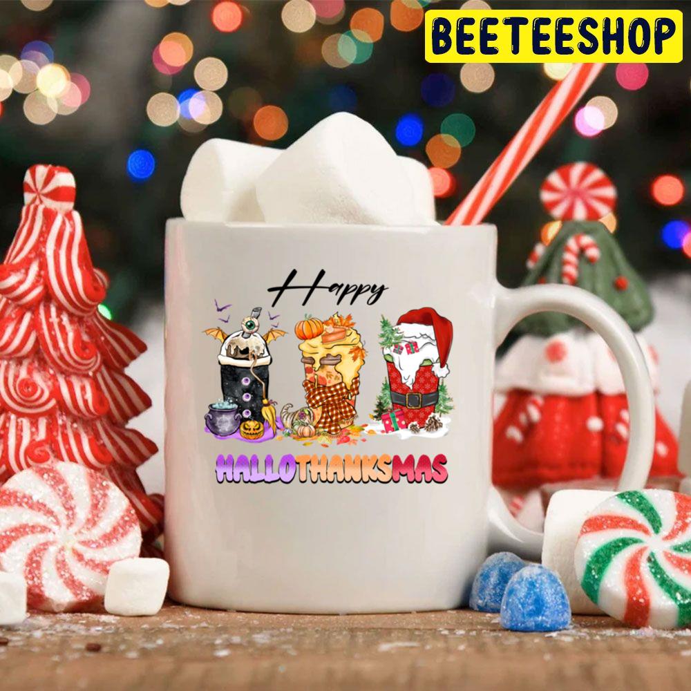 Holiday Mashup Fall Coffee Cup Scary Pumpkin And Santa Happy Hallothankmas Trending Unisex Hoodie Holiday Mashup Fall Coffee Cup Scary Pumpkin And Santa Happy Hallothankmas Trending Unisex Hoodie