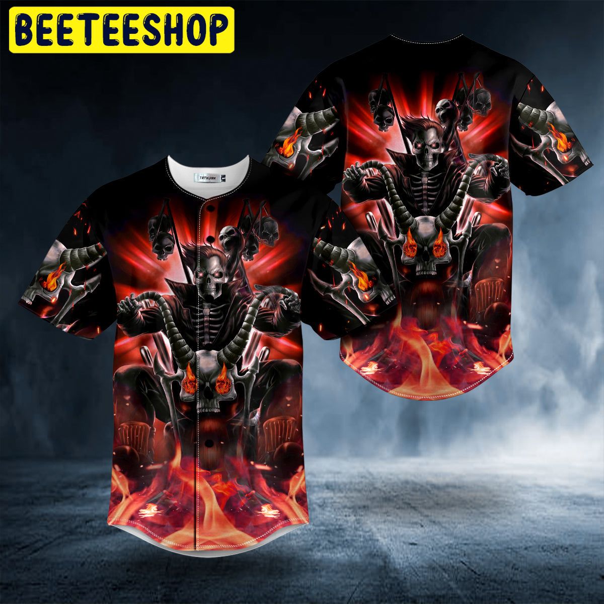 Hunter Killer Biker Fire Racer Skull Trending Baseball Jersey Hunter Killer Biker Fire Racer Skull Trending Baseball Jersey
