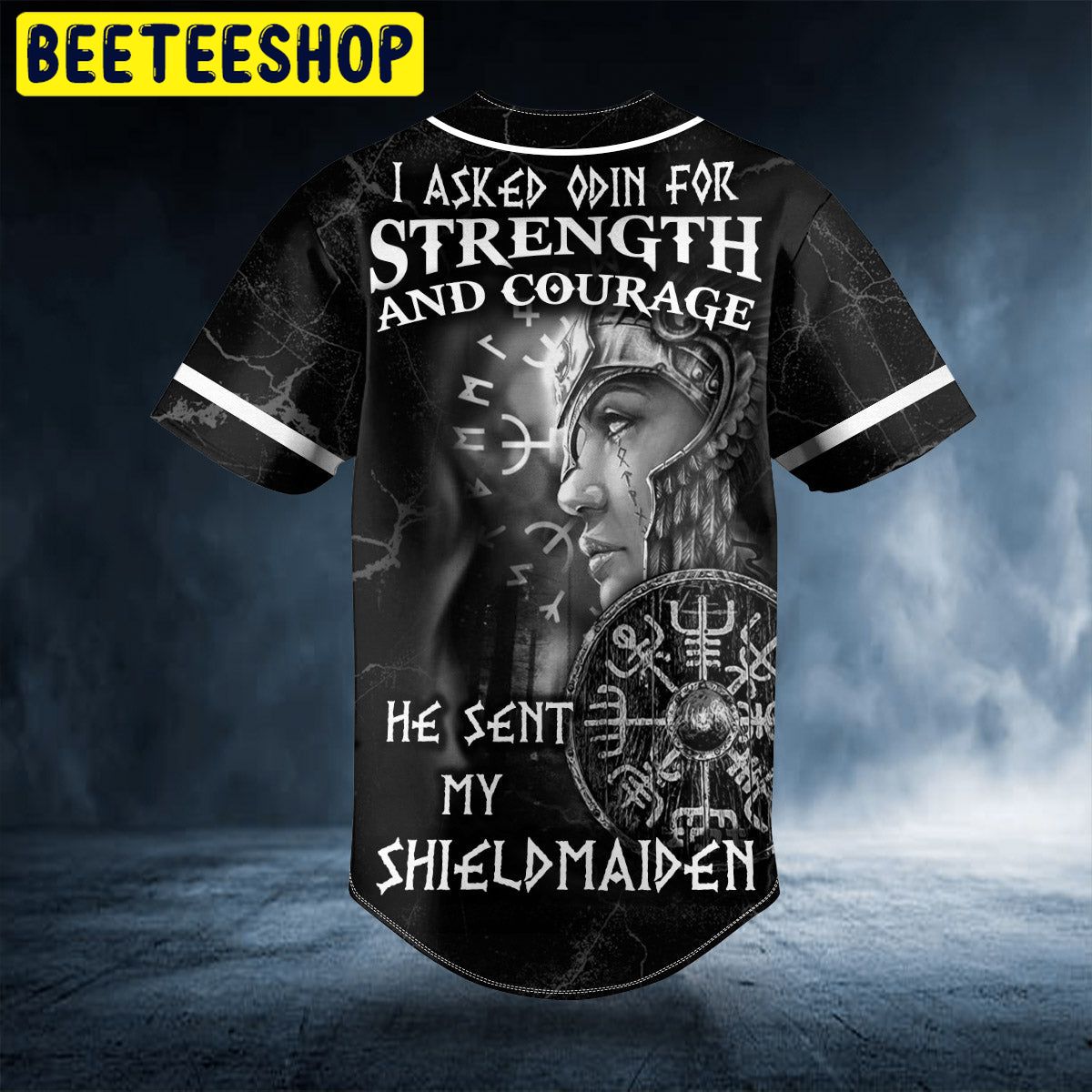 I Asked Odin For Strength Shieldmaiden Viking Custom Trending Baseball Jersey I Asked Odin For Strength Shieldmaiden Viking Custom Trending Baseball Jersey