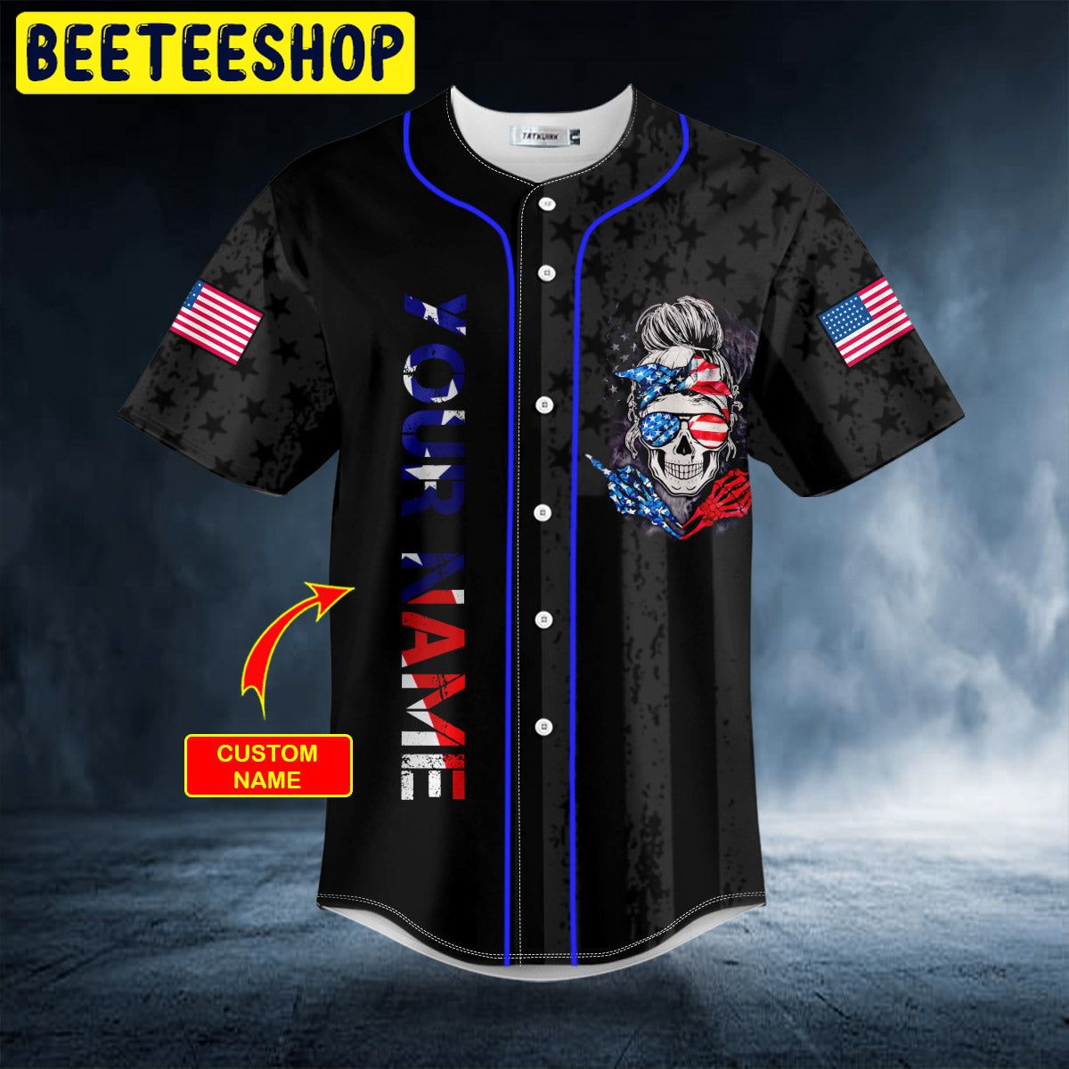 I Do What I Want American Flag Patriotist Messy Bun Skull Custom Trending Baseball Jersey I Do What I Want American Flag Patriotist Messy Bun Skull Custom Trending Baseball Jersey