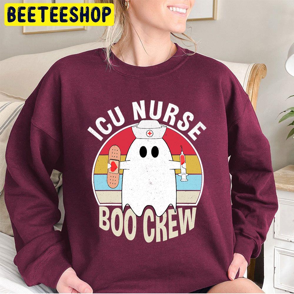 Icu Nurse Boo Crew Ghost Funny Halloween Trending Unisex Sweatshirt Icu Nurse Boo Crew Ghost Funny Halloween Trending Unisex Sweatshirt